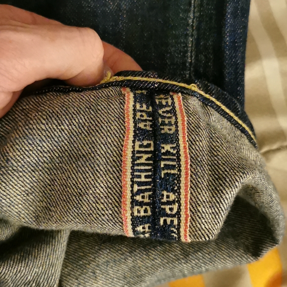 Bathing ape bapesta jeans 33w - Picture 3 of 4